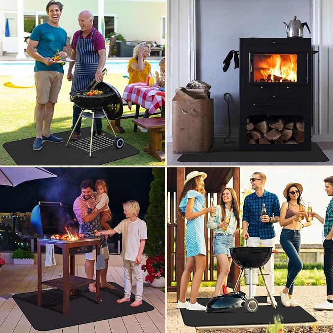 48×36 Inch Under Grill Mats for Outdoor Grill, Hearth Rugs for Fireplaces Fire - Image 8
