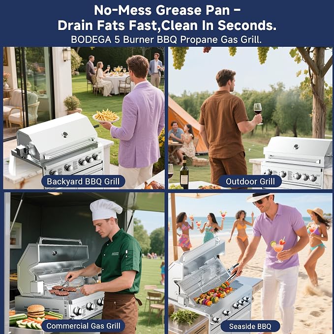 BODEGA Stainless Steel Outdoor Kitchen Propane Gas Grill and Outdoor Kitchen - Image 6