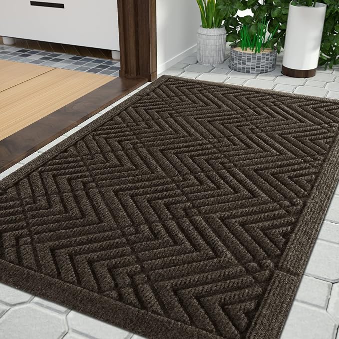 Yimobra Large Door Mat 36x24, All-Season Waterproof Outdoor Mats by Yimobra