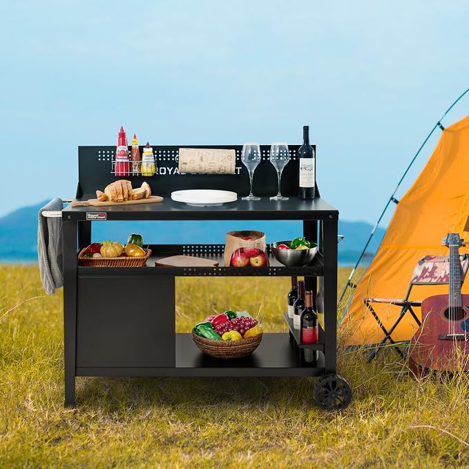 Royal Gourmet PC4401B 3-Tier Dining Cart - Image 8