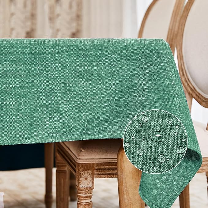 BALCONY & FALCON Rectangle Tablecloth Washable Wrinkle Resistant and Water by BALCONYFALCON