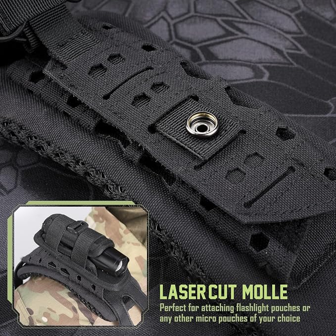 WYNEX Shoulder Strap Pad for Vest Carrier, 2 Pack Tactical Plate Shoulder Pads - Image 6