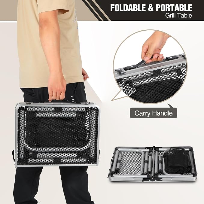 REDCAMP Small Folding Grill Table - Image 7