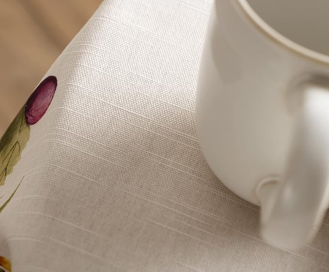 Maison d' Hermine Table Cloth Round Table 100% Cotton 63 Inches Fall Tablecloth - Image 8