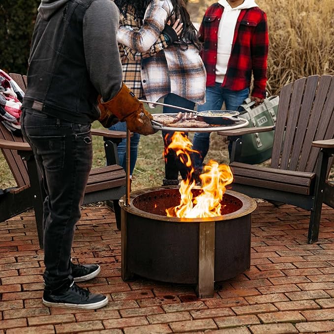 Breeo Smokeless Fire Pit Grilling Bundle | 27.5 inch Smokeless Firepit - Image 4