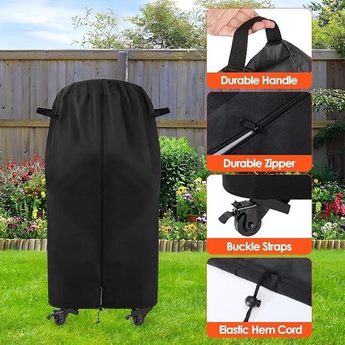 Cart Cover for Solo Stove Pi Pizza Oven Table, Heavy Duty 600D Waterproof - Image 3
