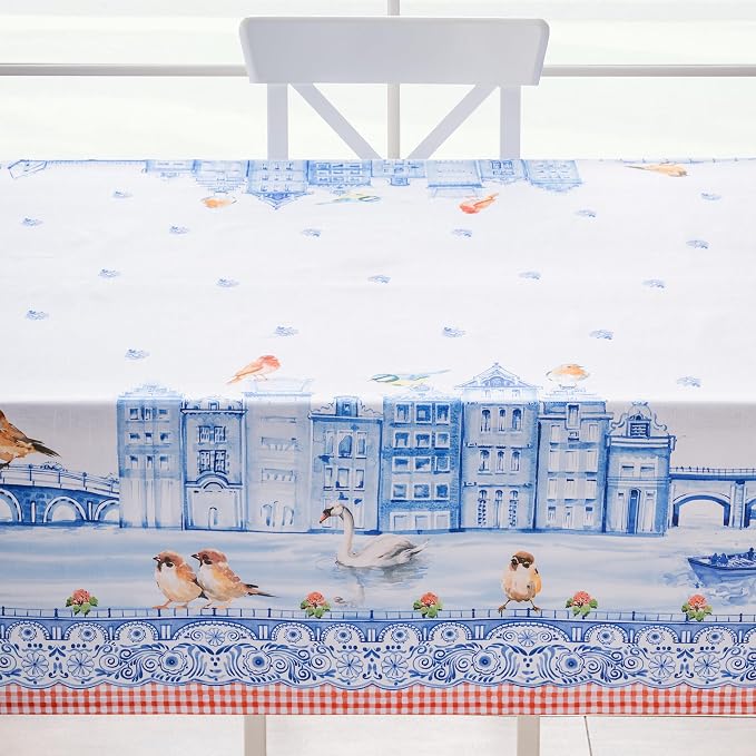 Maison d'Hermine Table Cloth Rectangle Table 100% Cotton Tablecloth - Image 8