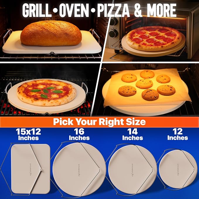 KitchenStar 14-inch Pizza Stone - Image 6