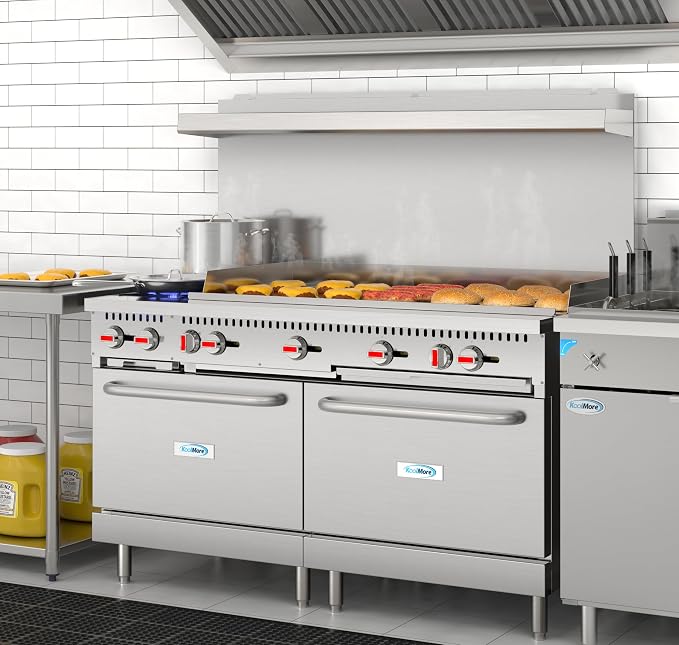 KoolMore 60 in. Double Oven Commercial Cooking Range - Image 4