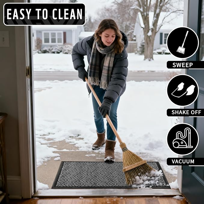 Yimobra Doormat Outdoor Entrance 29.5x17, All-Weather Waterproof Outdoor Mats - Image 5