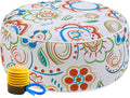 UPWELL Waterproof Inflatable Outdoor Ottoman Pouf, Portable Patio Footrest by Upwell