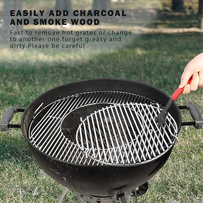 KAMaster Cast Iron Grill Grate Lifter, Grid Lifter Gripper Work - Image 5