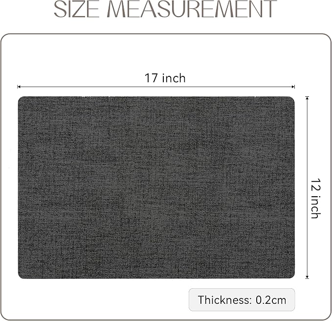 Romanstile Vinyl Placemats Set of 6-12 X 17 Inch - Image 6