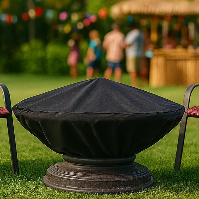 Sunnydaze Round Outdoor Fire Pit Cover - Image 6