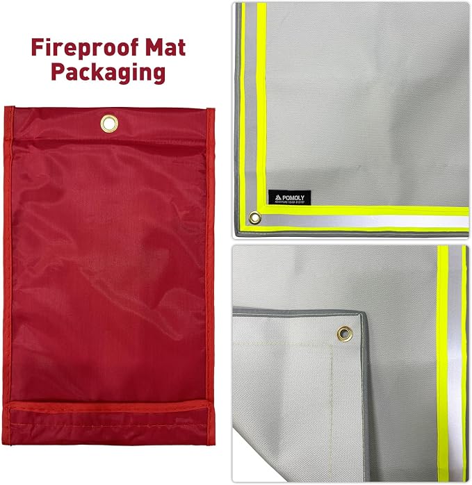 POMOLY Fire Pit Mat, Fireproof Mat Visible at Night-Great - Image 9