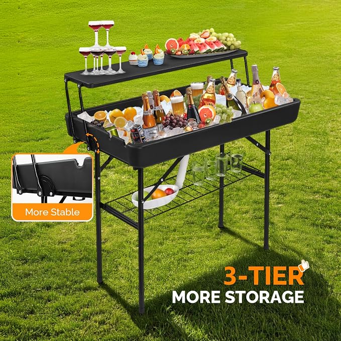 VINGLI Portable Cooler Table - Image 4