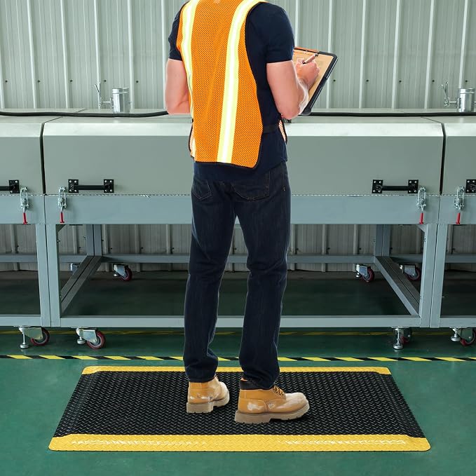 2' x 3' ESD Anti-Fatigue Conductive Mat, Durable Heavy Duty Diamond Plate - Image 9