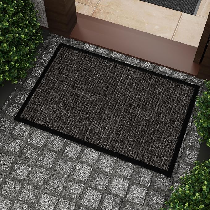 Ottomanson Heavy Duty Rubber Floor Mat – Non-Slip, Waterproof, or Patio – Stain - Image 2