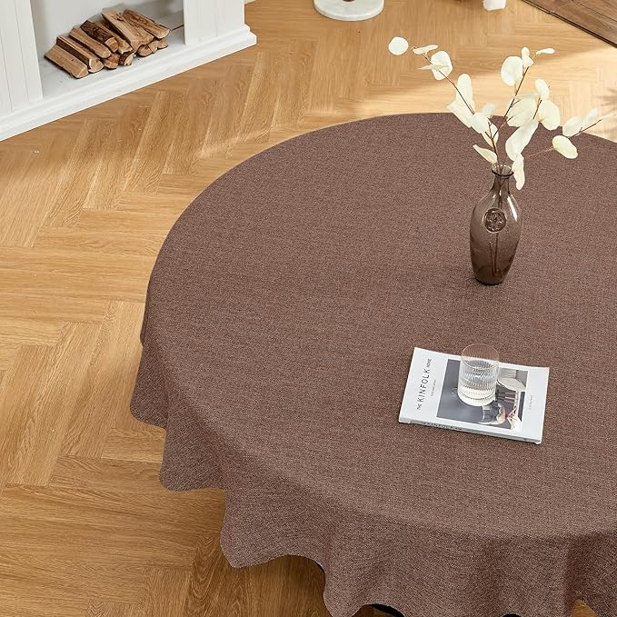 BALCONY & FALCON Rectangle Tablecloth Washable Wrinkle Resistant and Water by BALCONYFALCON