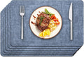 Maxpearl Faux Leather Placemats Set of 6 by Maxpearl