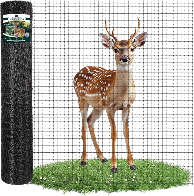 FRUITEAM 8ft×165ft Deer-Fence, Deer-Netting by FRUITEAM