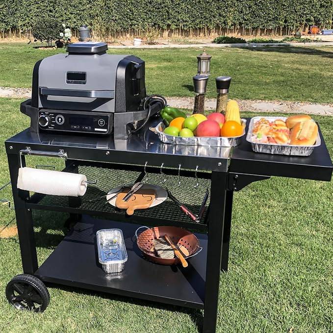 Outdoor Kitchen Island, Grill Table Cart - Image 4