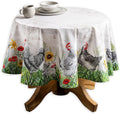 Maison d' Hermine Table Cloth Round Table 100% Cotton 63 Inches Tablecloth by MaisondHermine