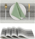 Leetaltree Black with White Woven Placemats Set of 4 by Leetaltree-ArtatEveryTable