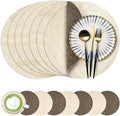 13-Inch Faux Leather Round Placemats Set of 8, Waterproof Anti-Slip Dual Sided by Fyvva
