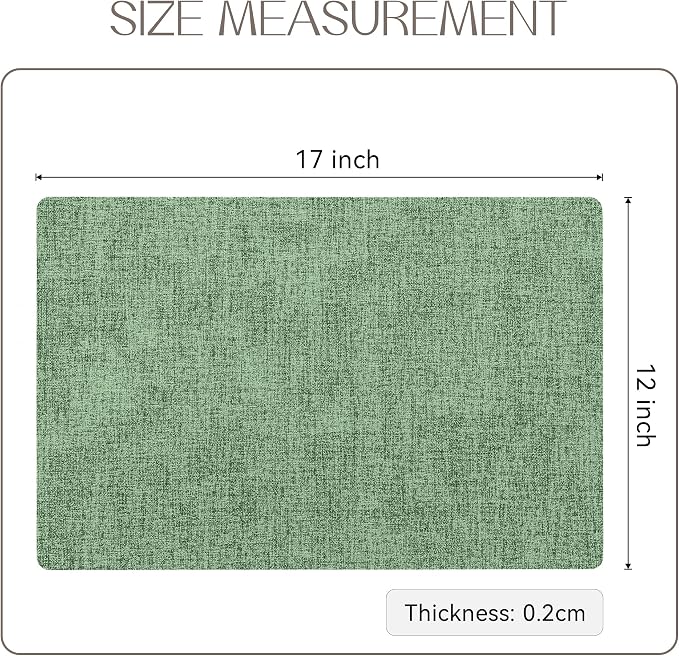 Romanstile Vinyl Placemats Set of 8-12 X 17 Inch - Image 6