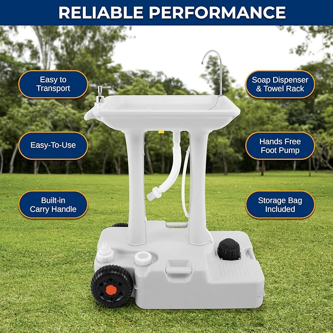 SereneLife Portable Camping Sink - Image 6
