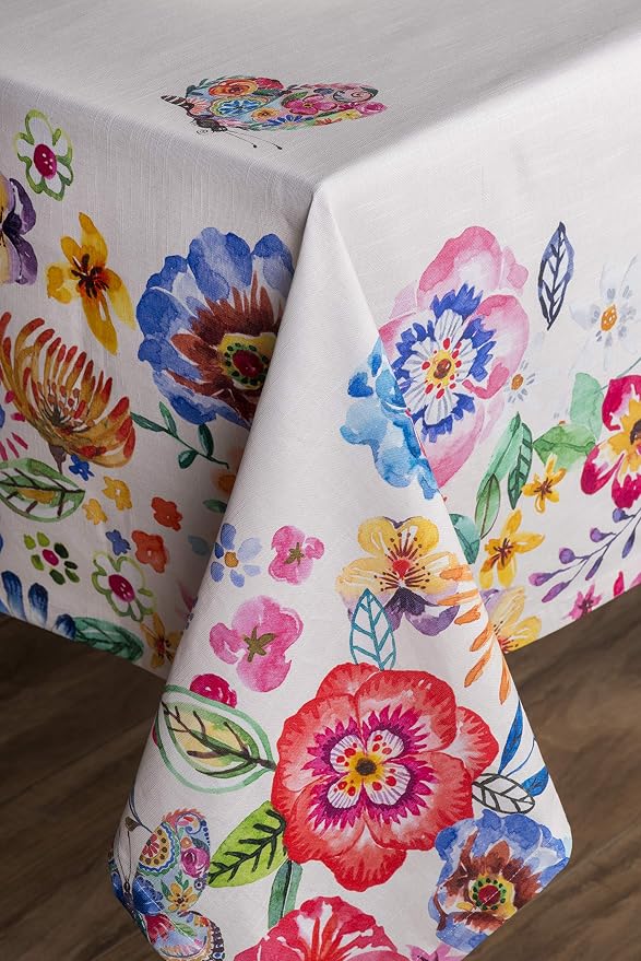 Maison d' Hermine Table Cloth Square Table 100% Cotton 54 x 54 Inches - Image 9