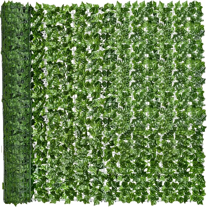 DearHouse Artificial Ivy Privacy Fence, 197x78.7inch Artificial Hedges Fence by DearHouse