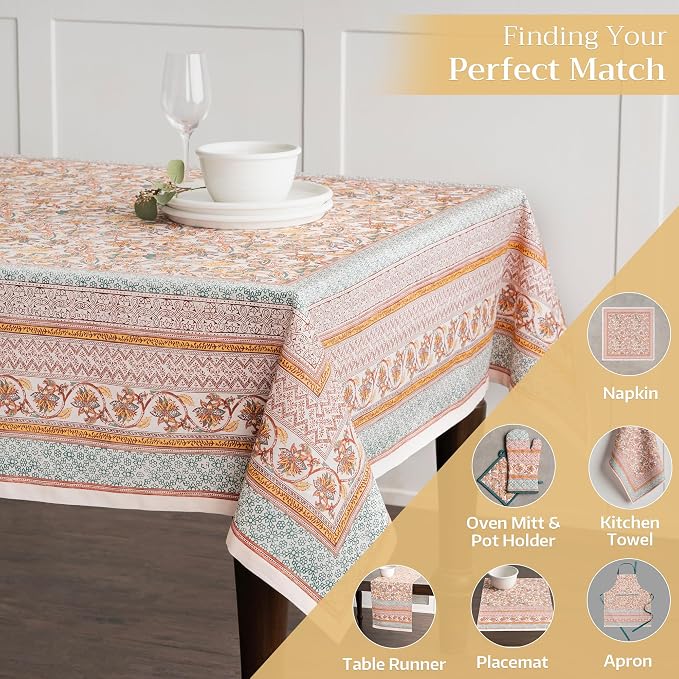 Maison d' Hermine Table Cloth Rectangle Table 100% Cotton 60 x 120 Inches Fall - Image 6