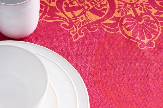 Maison d' Hermine Table Cloth Round Table 100% Cotton 63 Inches Fall Tablecloth - Image 8
