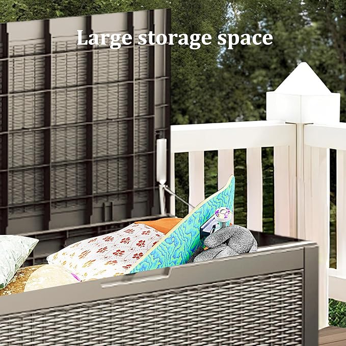 100 Gallon Patio Storage Bench - Image 4