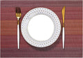 LEXMORE Placemats Set of 6 Vinyl/Plastic Woven Place Mats by lexmore