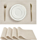 Leetaltree Beige White Placemats Set of 4 by Leetaltree-ArtatEveryTable