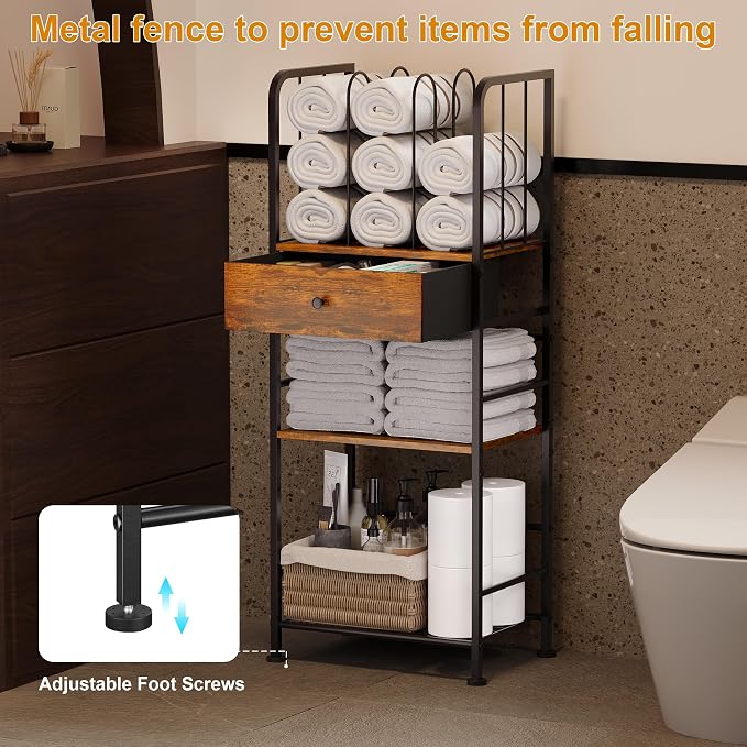 Towel Rack Free Standing 3-Tier - Image 6