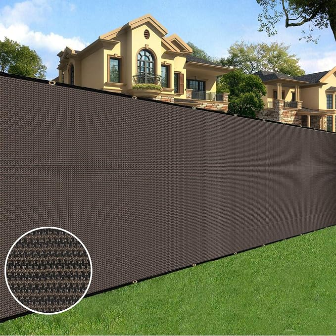 Sunnyglade 5 feet x 50 feet Privacy Screen Fence Heavy Duty Fencing Mesh Shade by Sunnyglade