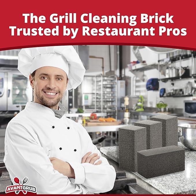 Commercial Grade Grill Cleaning Brick Bulk 12 Pack by Avant Grub. Pumice Stone - Image 5