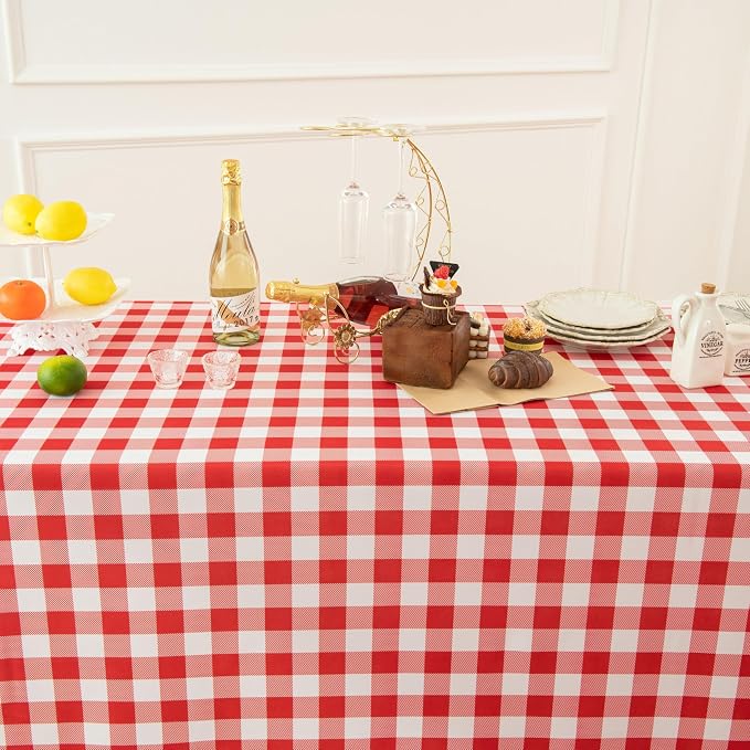 Classic Gingham Buffalo Tablecloth Fabric - Image 2