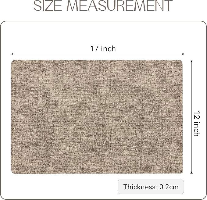 Romanstile Vinyl Placemats Set of 4-12 X 17 Inch - Image 6