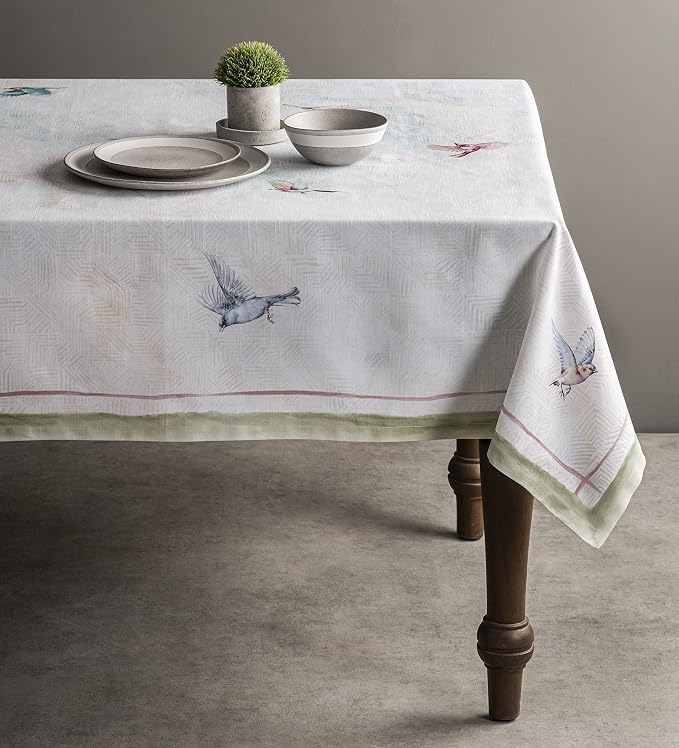 Maison d' Hermine Table Cloth Square Table 100% Cotton 54 x 54 Inches - Image 8
