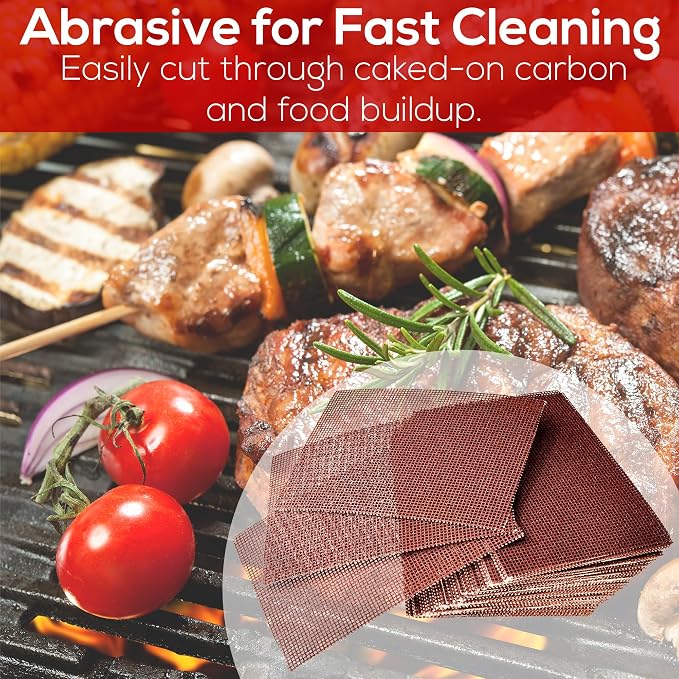 Avant Grub Pro-Grade Grill Screens 40 Pack. Scrub Away Burnt-On Grease & - Image 6