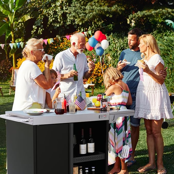 Royal Gourmet PC3201S Movable Grill Cart, Storage Cabinet - Image 2