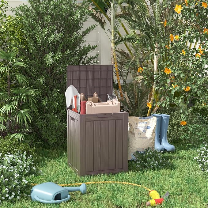 28 Gallon Outdoor Storage Box – Resin Deck Box - Image 3