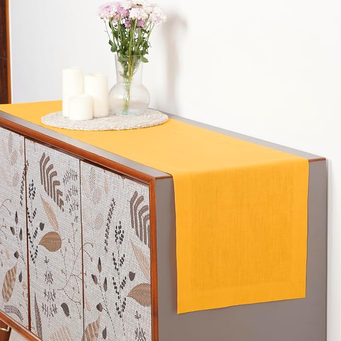 D'Moksha Homes Linen Table Runner 54 Inches - Image 3