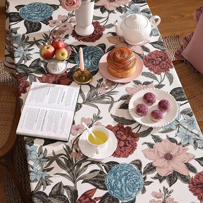 French Linen Tablecloth for Rectangle Table, Home Decor Table Cover for Kitchen - Image 4