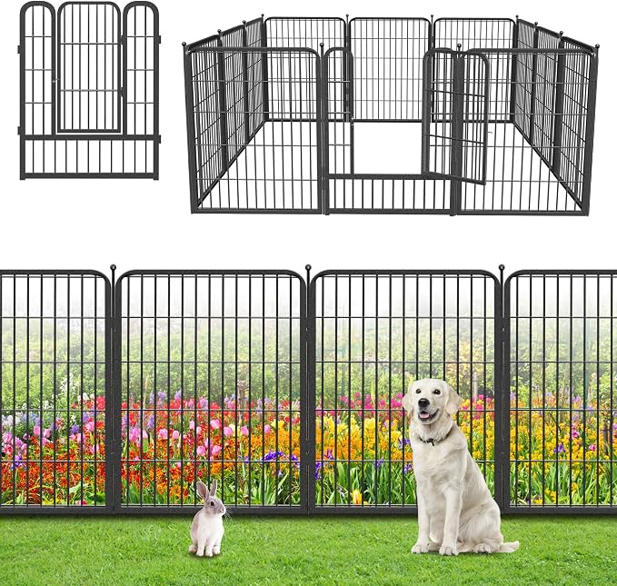 Garden Fence with Gate Metal Fencing by Jhsomdr